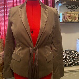 Ann Taylor Grey Velvet Blazer, Size 12